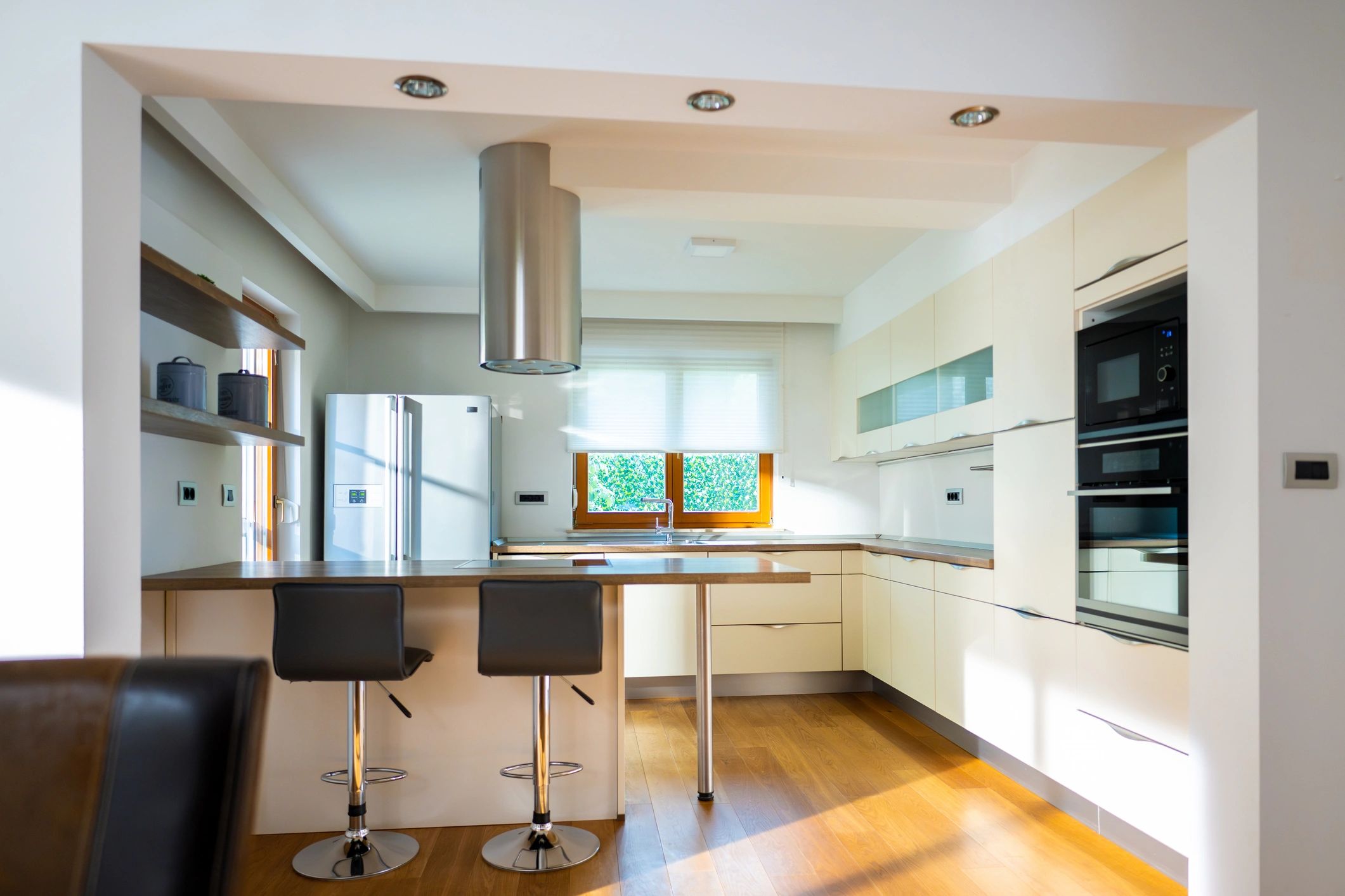 Sunlit modern kitchen in an apartment